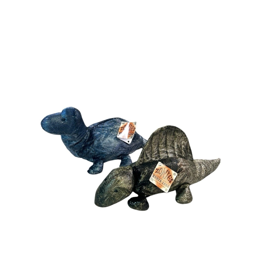 Russ Zonies Plato And Dimitri Dinosaur 15" Plush Beanbag Stuffed Animal Toy NWT